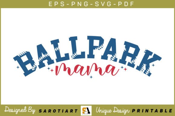 Ballpark Mama Baseball SVG PNG T-shirt: A Graphics Craft Gem