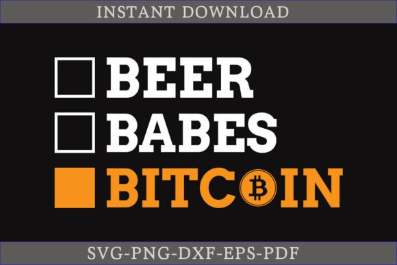 Beer Babes Bitcoin T-shirt SVG: A Bold Graphics Asset for Crafts