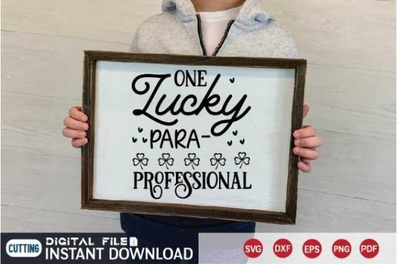 One Lucky Paraprofessional Svg: A Versatile Graphics Asset for Crafts