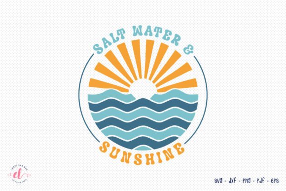 Retro Summer SVG: A Vibrant Graphics Asset for Crafts